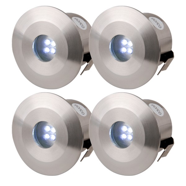Knightsbridge 0.5W Blue LED Stainless Steel Decking Light Kit at UK