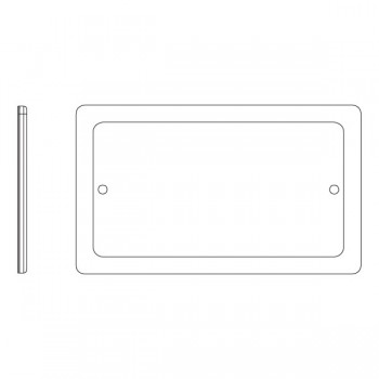 BG Electrical FPC22U3G Nexus Flatplate Screwless 5 Pack Polished Chrome 2 Gang 13a 1 Pole 2x Usb A 3 1a Switched Socket Grey Insert