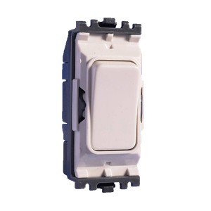MK Electric Grid Plus White 20A Single Pole Two Way Switch Module at UK ...
