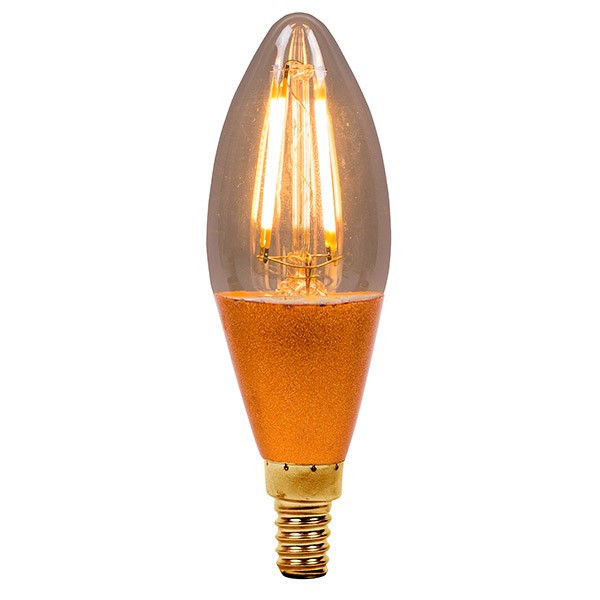 Bell Lighting Vintage 4W Warm White Dimmable E14 Amber LED Candle Bulb