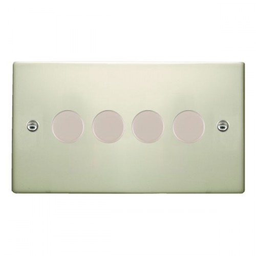 Hamilton Hartland Pearl Oyster Push On/Off Dimmer 4 Gang 2 way 400W