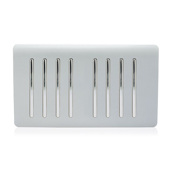 Trendi Silver 8 Gang 2 Way Switch Ss88si At Uk