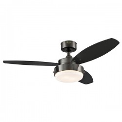 Westinghouse Alloy 42 Inch Gun Metal Ceiling Fan with Black and Graphite Blades