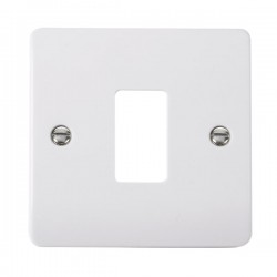 Click Mode GridPro White 2 Gang Front Plate CMA20402