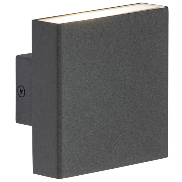 Knightsbridge 2x4W Anthracite Up/Down Twin LED Wall Light | UKES