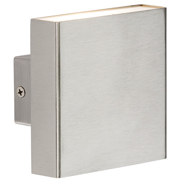 Knightsbridge 2x4W Brushed Chrome Up/Down Twin LED Wall Light | UKES