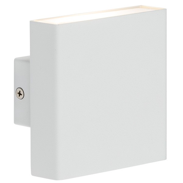 Knightsbridge 2x4W White Up/Down Twin LED Wall Light | UKES