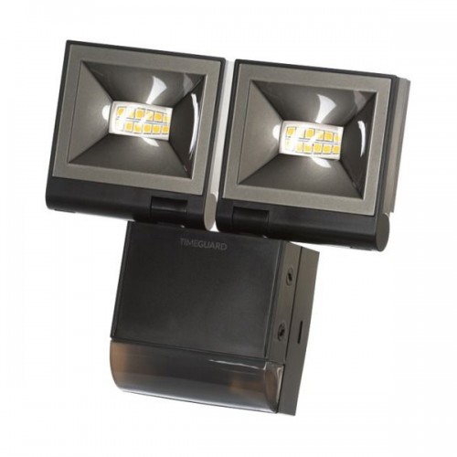 Timeguard 2x10w Led Compact Pir Floodlight In Black At Ukes Timeguard 2x10w Led Compact Pir, Lap Outdoor Led Floodlight With Pir