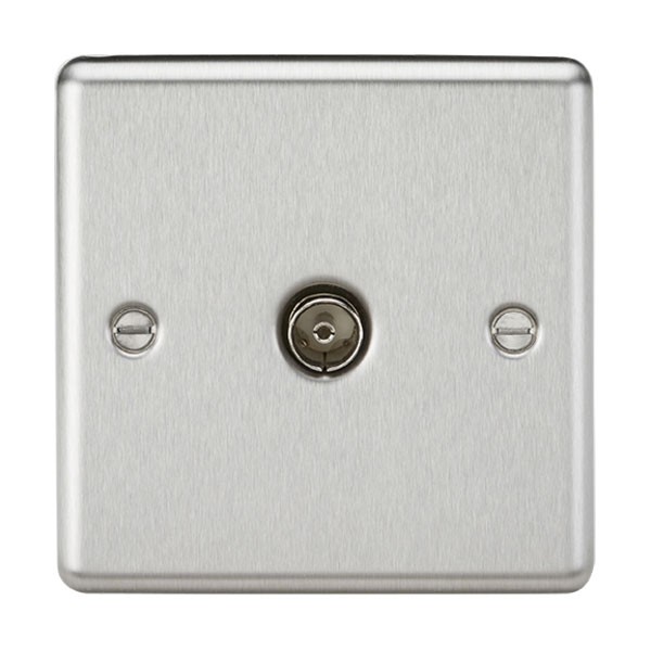 Knightsbridge Rounded Edge NonIsolated TV Outlet (CL010BC) at UKES