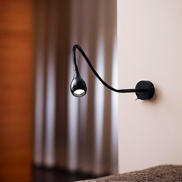 Nordlux Drop Black Wall Light (320130) at UKES