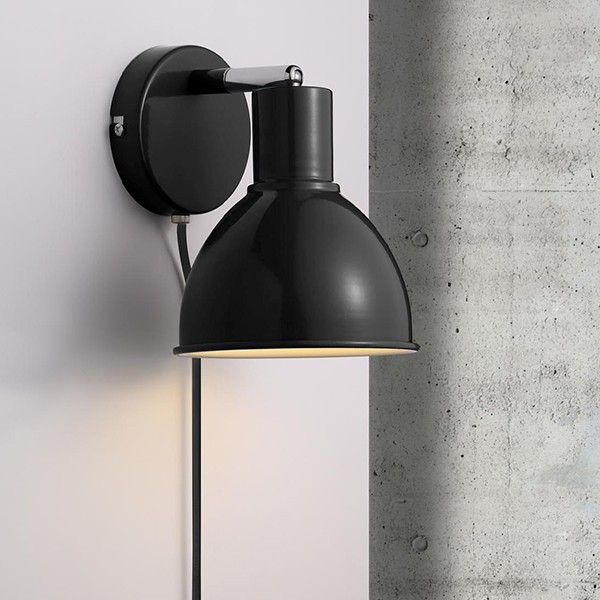 Nordlux Pop Black Wall Light (45841003) at UKES