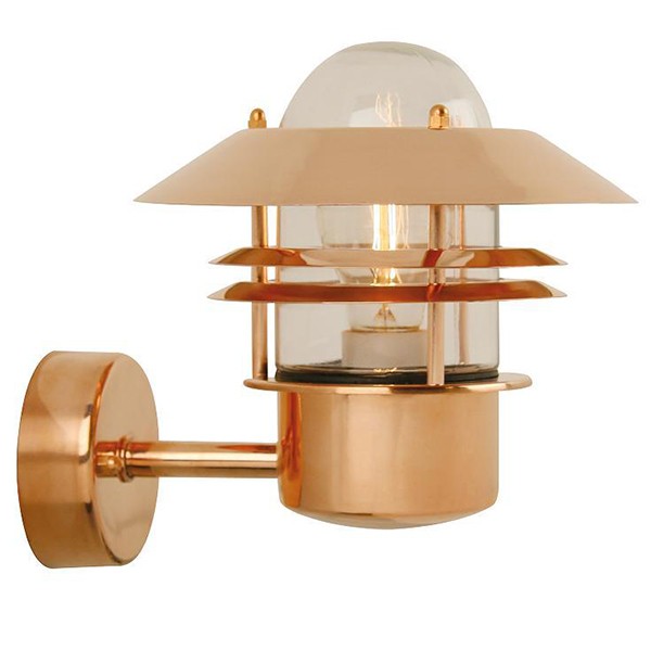 Nordlux Blokhus Copper Outdoor Wall Light (25011030) at UKES