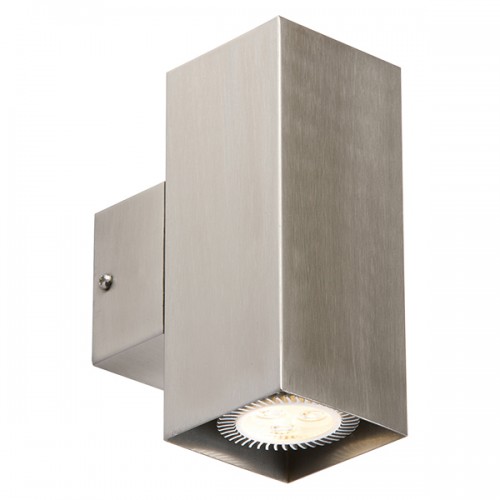 Knightsbridge 2x35W Square Up/Down Wall Light (NH0184SQ) | UKES