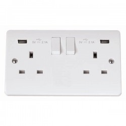 Click Scolmore Cma504 Mode White Plastic 45a Cooker Switch