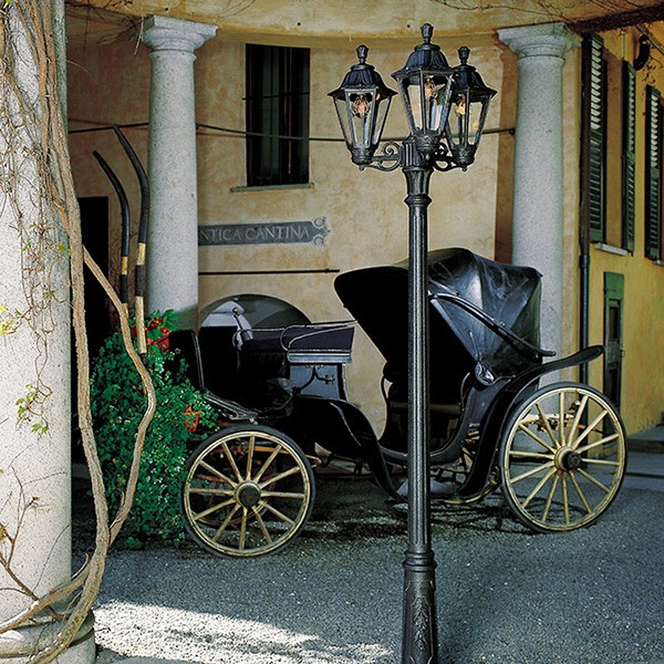 Ricu Rut Fumagalli Rut Ricu-Bisso 3x6W Lamp Post (E26.157.S30.AX.F1R) | UKES