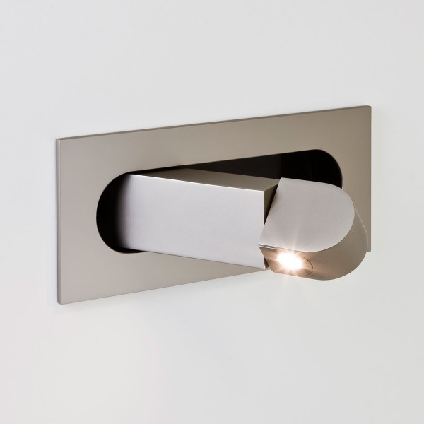 Astro Digit II Matt Nickel LED Wall Light (1323012) | UKES