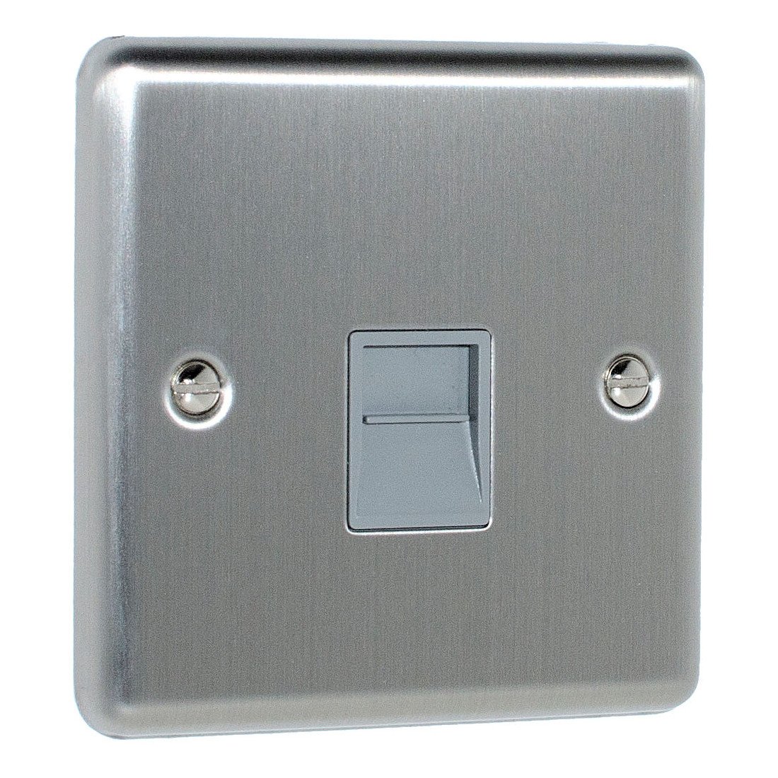Eurolite Enhance Satin Stainless Steel 1 Gang Secondary Telephone ...