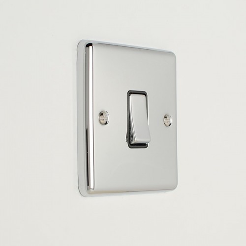Eurolite Enhance Polished Chrome 1 Gang 10a 2 Way Switch