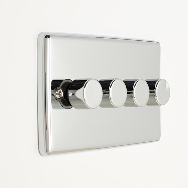Eurolite Enhance 4 Gang 400W LED Dimmer Switch (EN4DLEDPC) UKES