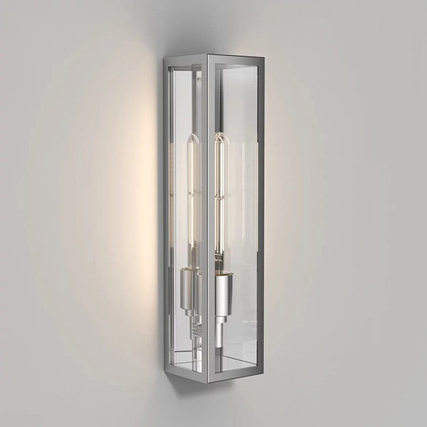 Astro Harvard Polished Stainless Steel Bathroom Wall Light UKES