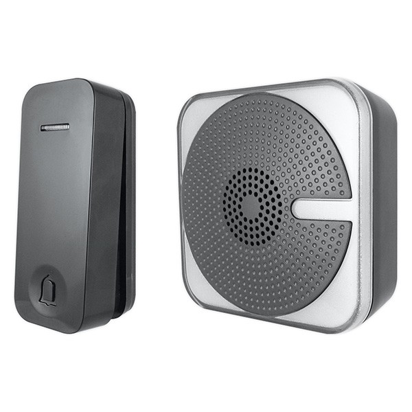 Black Portable Door Chime w/ Bell Push (66392) UKES