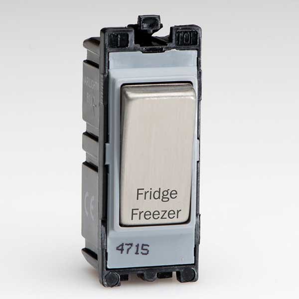 Varilight 20A 1 Way DP Fridge Freezer Switch Module (G201DS.FF) UKES