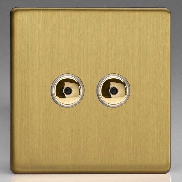 Varilight 2 Gang 0100W Remote/Touch Master Dimmer (IJDBI102S) UKES