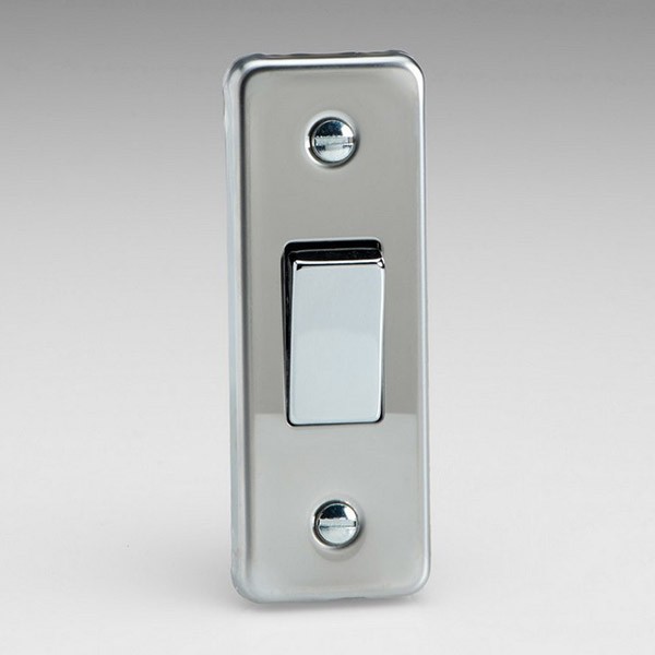 Varilight Classic 1 Gang 10A 2 Way Architrave Switch (XCA1D) UKES