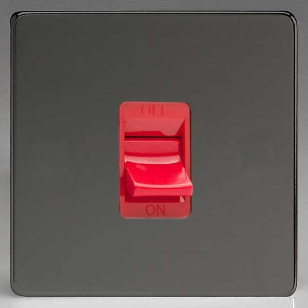 Varilight Screwless 1 Gang 45A Cooker Switch (XDI45SS) UKES