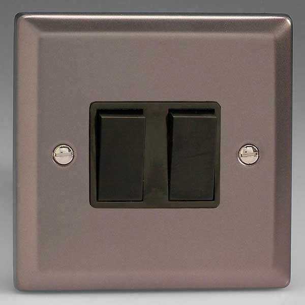 Varilight 2 Gang 10A Intermediate and 2 Way Switch (XR71B) UKES