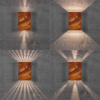 Nordlux Fold 15 Up/Down Corten Outdoor Wall Light | UKES