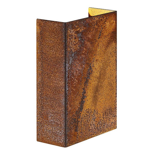 Nordlux Fold 10 Up/Down Corten Outdoor Wall Light (2019041038) | UKES