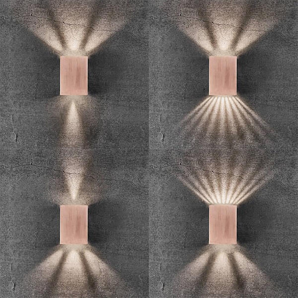 Nordlux Fold 10 Up/Down Copper Outdoor Wall Light UKES