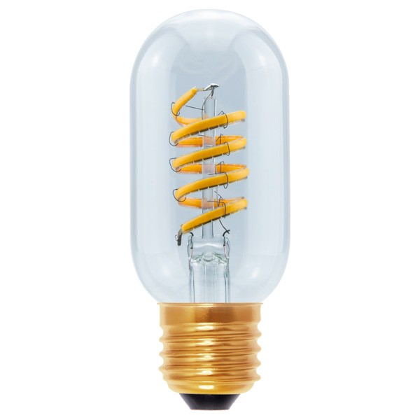 Segula 4W E27 Clear Radio Style LED Bulb, Curved Spiral (50527) UKES