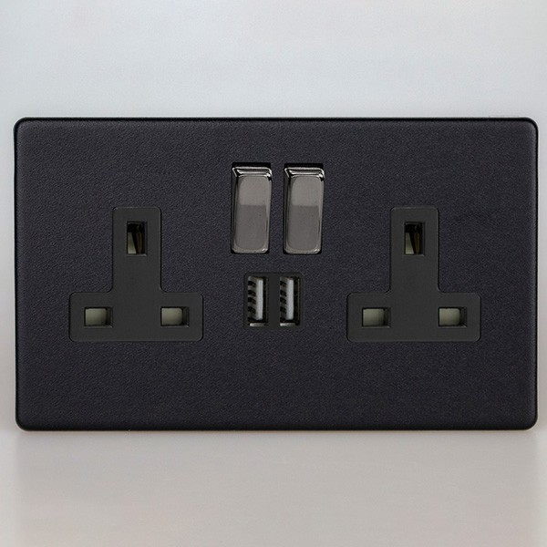 Luce Notturna Con Doppia Presa USB Lampada LED Touch 2.4A Cavo USB-C Luce Notturna Con Doppia Presa USB Lampada LED Touch 2.4A Cavo USB-C