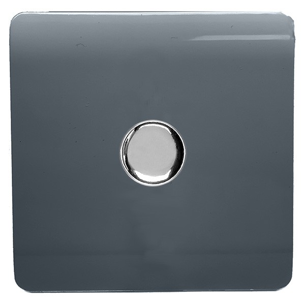 Trendi Warm Grey 1 Gang 120W LED Dimmer Switch UKES