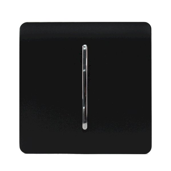 Trendi Matt Black 1 Gang 2 Way Rocker Light Switch UKES