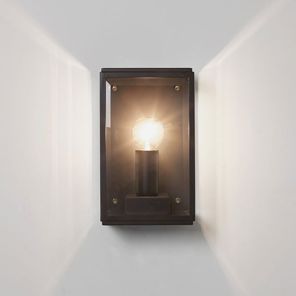 Astro Homefield 130 Textured Black Outdoor Wall Light UKES