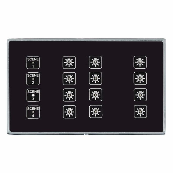 Hamilton LineaDuo CFX Bright Chrome Frame/Vetro Glass Black Plate