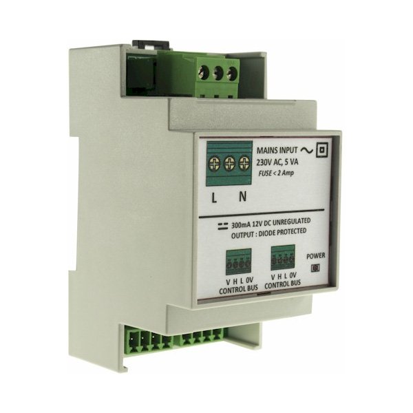 Hamilton Smart Lighting Control Grey 12V Din Rail Power Supply Module UKES