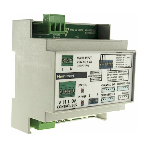 Hamilton Smart Lighting Control Grey Din Rail 6 Channel CPU Module UKES