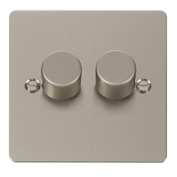 Click Define 2 Gang 2 Way 100W LED Dimmer Switch (FPPN162) UKES