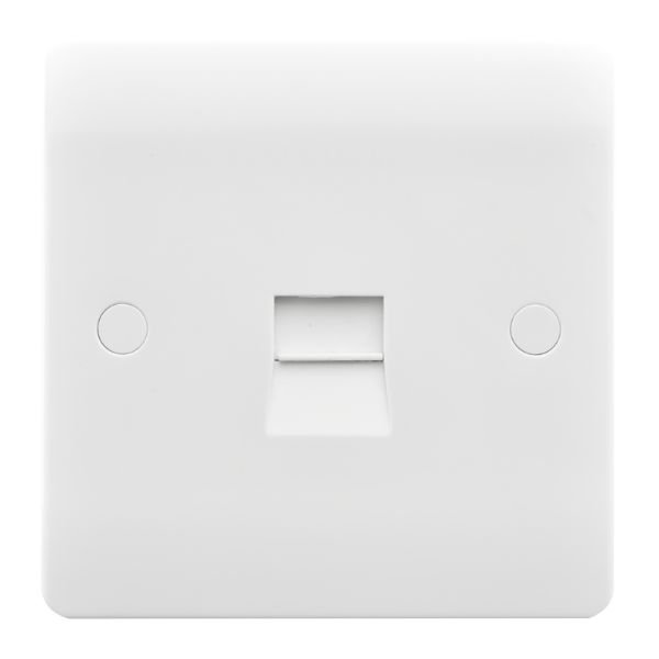 Hamilton Verve White 1 Gang Telephone Slave Socket UKES